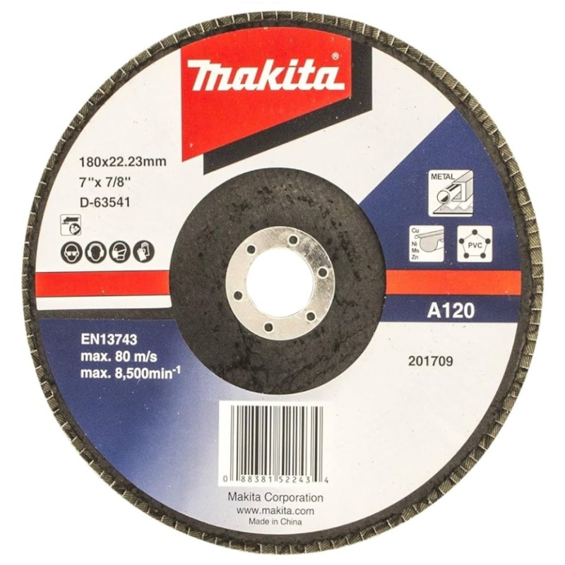 D-63541 Nhám Xếp 180mm A120