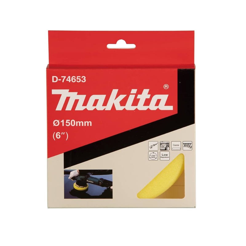 D-74653 Tấm Đế Bọt Biển 125mm(màu Vàng)