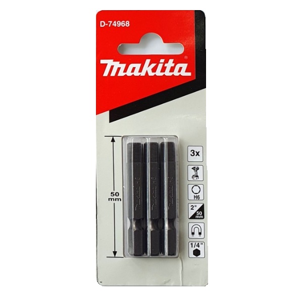 D-74968 Mũi Vít Lục Giác H6-50mm (3 Cái/Bộ)