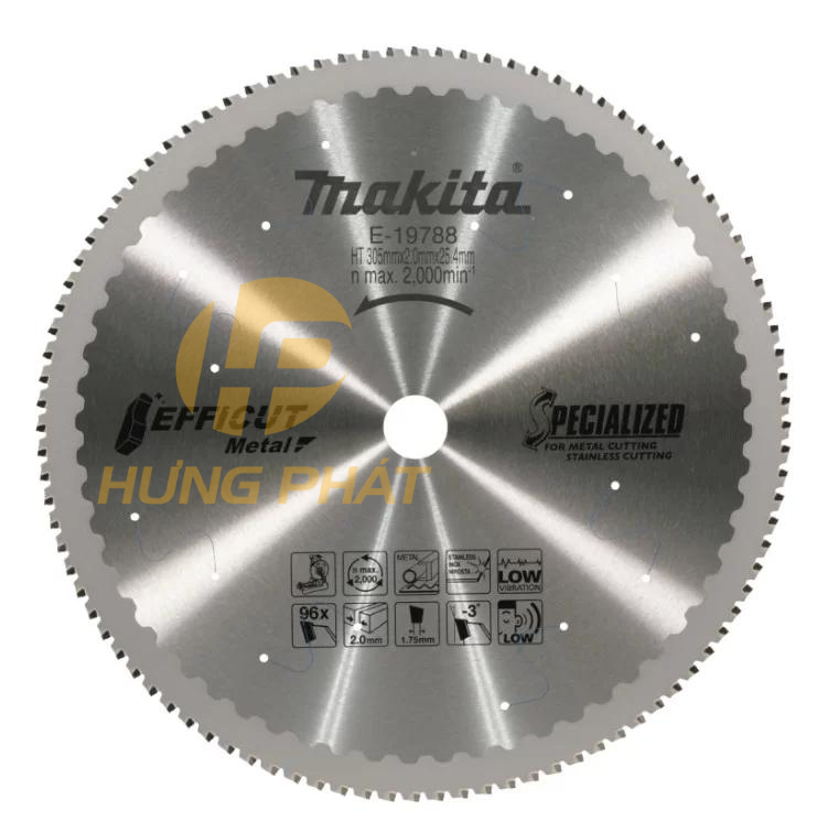 E-19788 Lưỡi cắt inox Makita E-19788 305MMX25.4MMX96T/LC1230