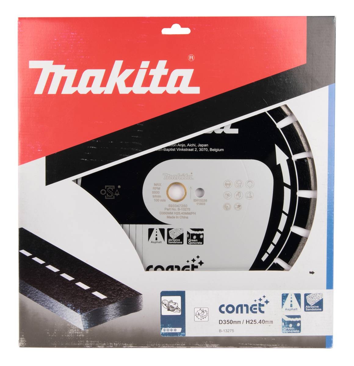 B-13275 Đĩa Cắt Kim Cương Comet Phân Đoạn 350mm
