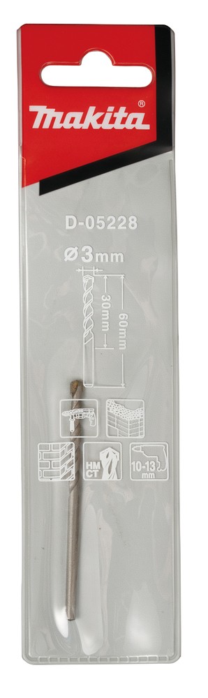D-05228 Mũi Khoan Bê Tông Chuôi Kẹp 3x60mm