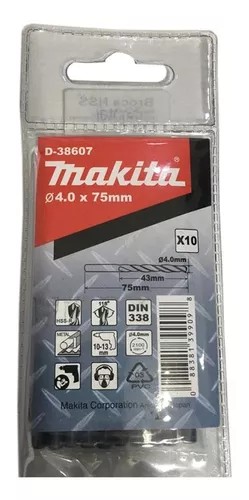 D-38607 Mũi Khoan Kim Loại Hss-r 10 Cái/Bộ 4mm