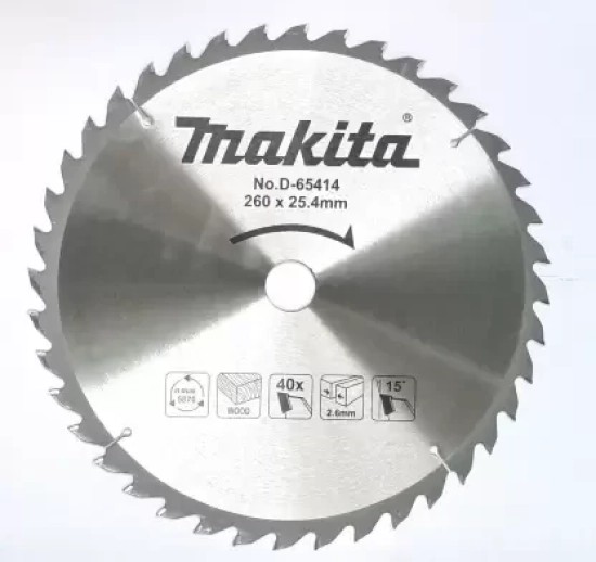 D-65414 Lưỡi Cưa Tct Dùng Cho Gỗ 260×25.4x40t
