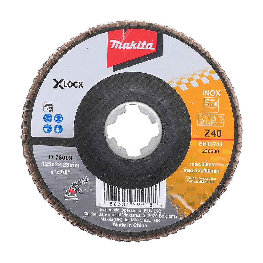 D-76009 Đĩa Nhám Xếp 125mm Z40/x-lock