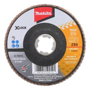 D-76015 Đĩa Nhám Xếp 125mm Z60/x-lock