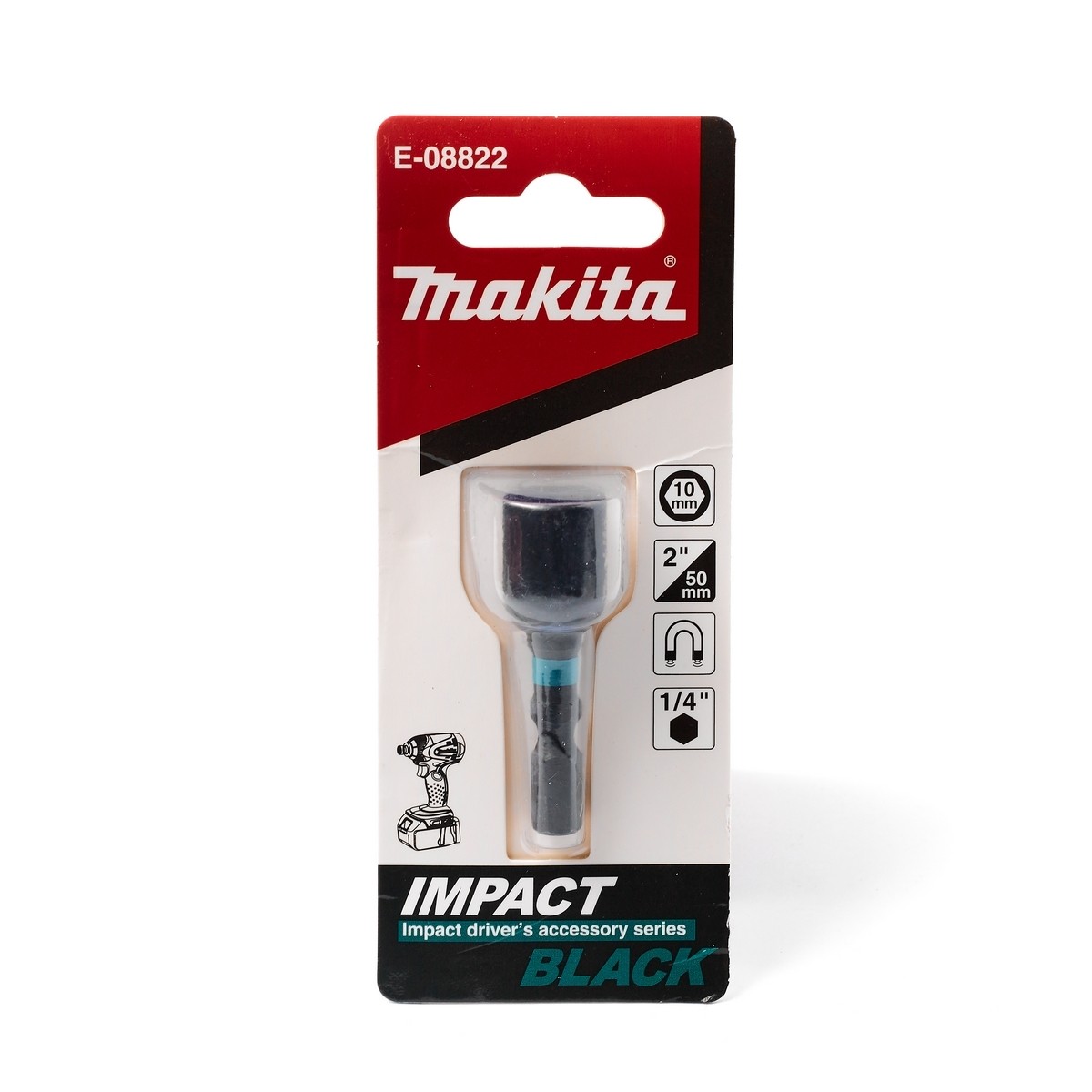 E-08822 Đầu Tuýp Vặn Ốc Impact Black 10mm
