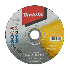 E-13742 Đá Cắt Mỏng Cho Inox – 150X1.6X22.23MM A60U