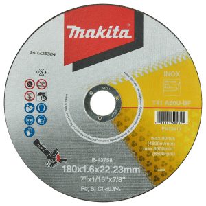E-13758 Đá Cắt Mỏng Cho Inox – 180X1.6X22.23MM A60U