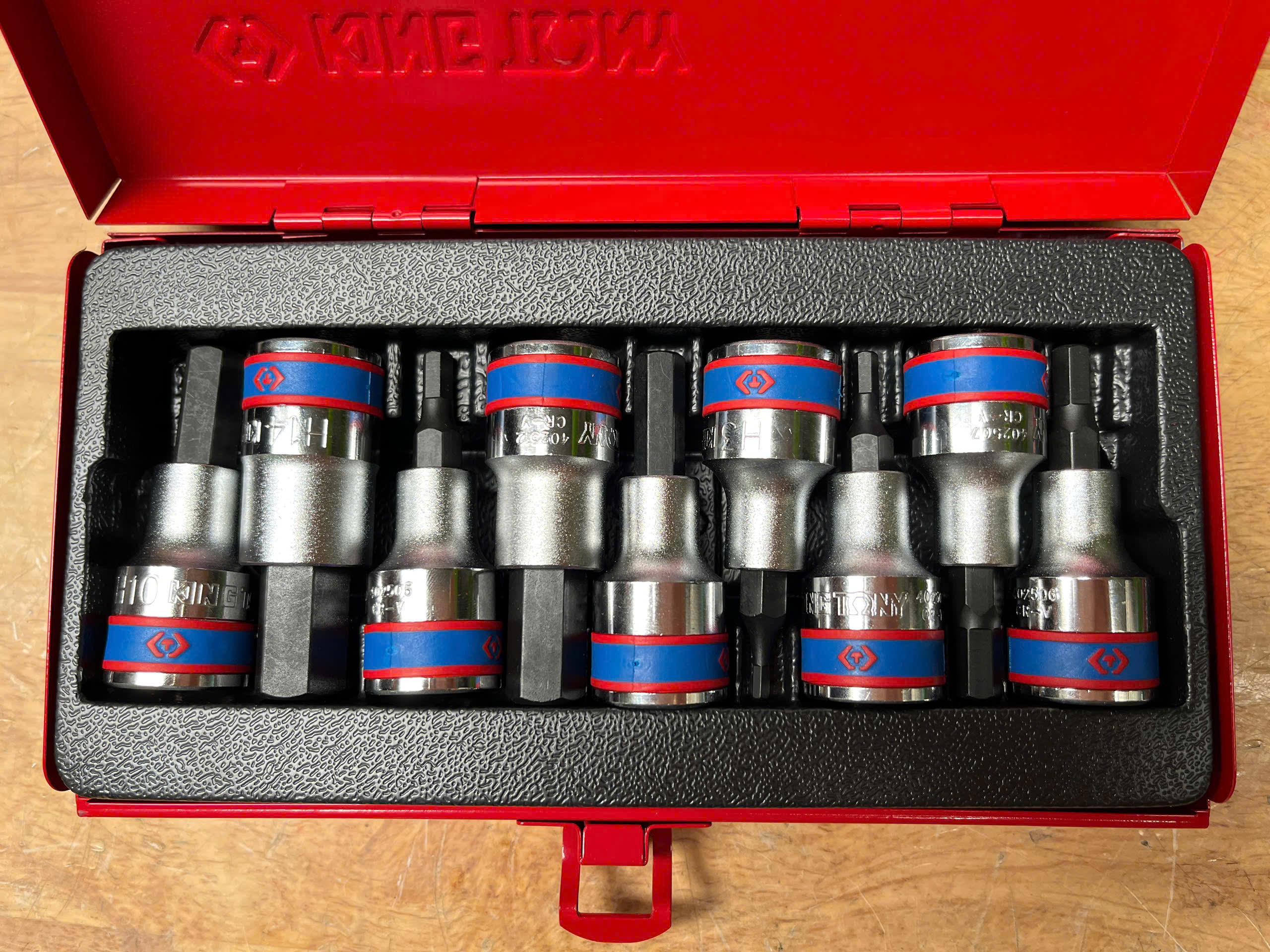 Bộ tuýp 9 chi tiết mũi lục giác Kingtony 4110PR 1/2" 1