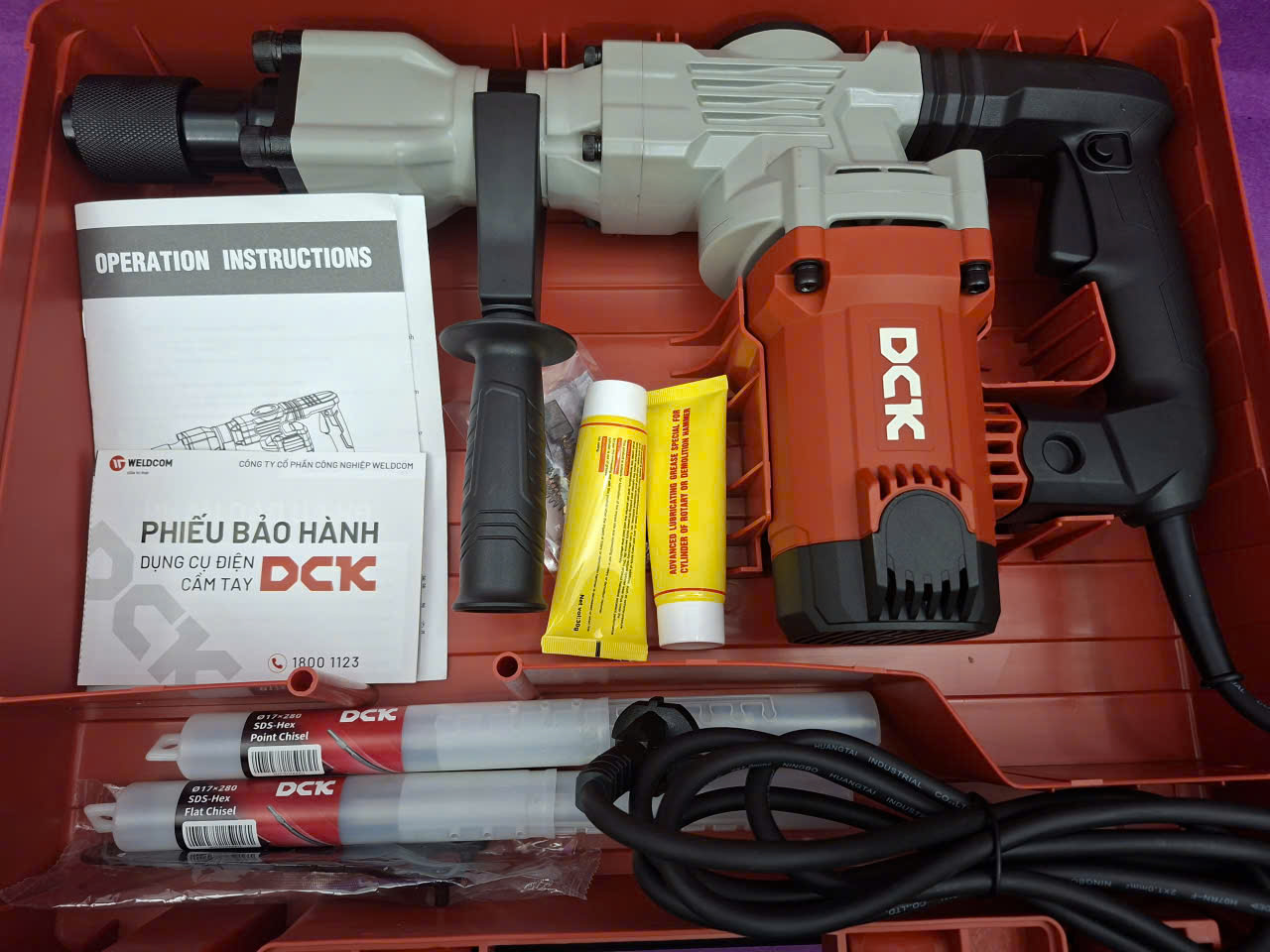 Máy đục bê tông 1400W 17mm KZG06-6S – DCK 5