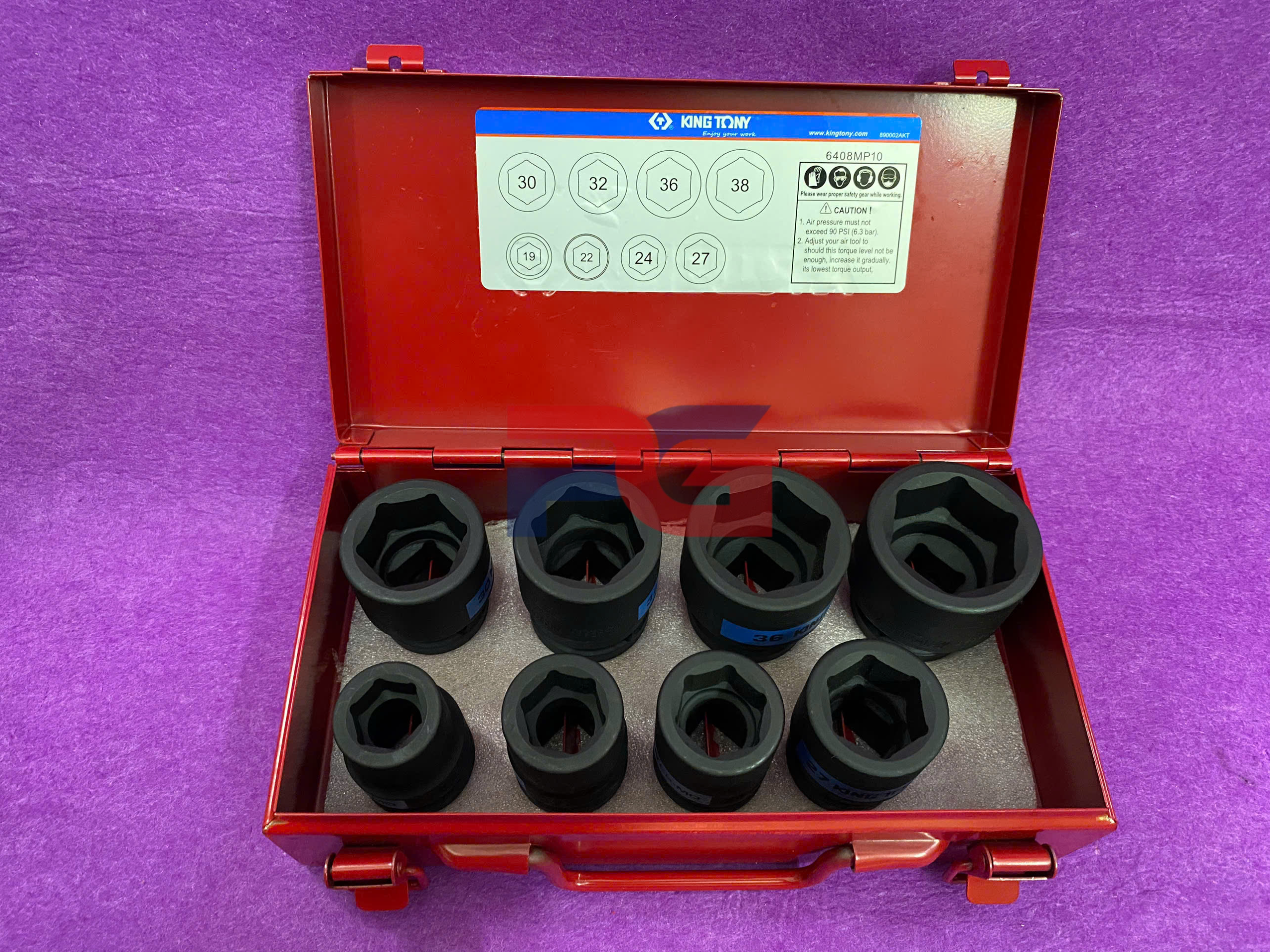 Bộ tuýp 8 chi tiết Kingtony 6408MP10 3/4" 2