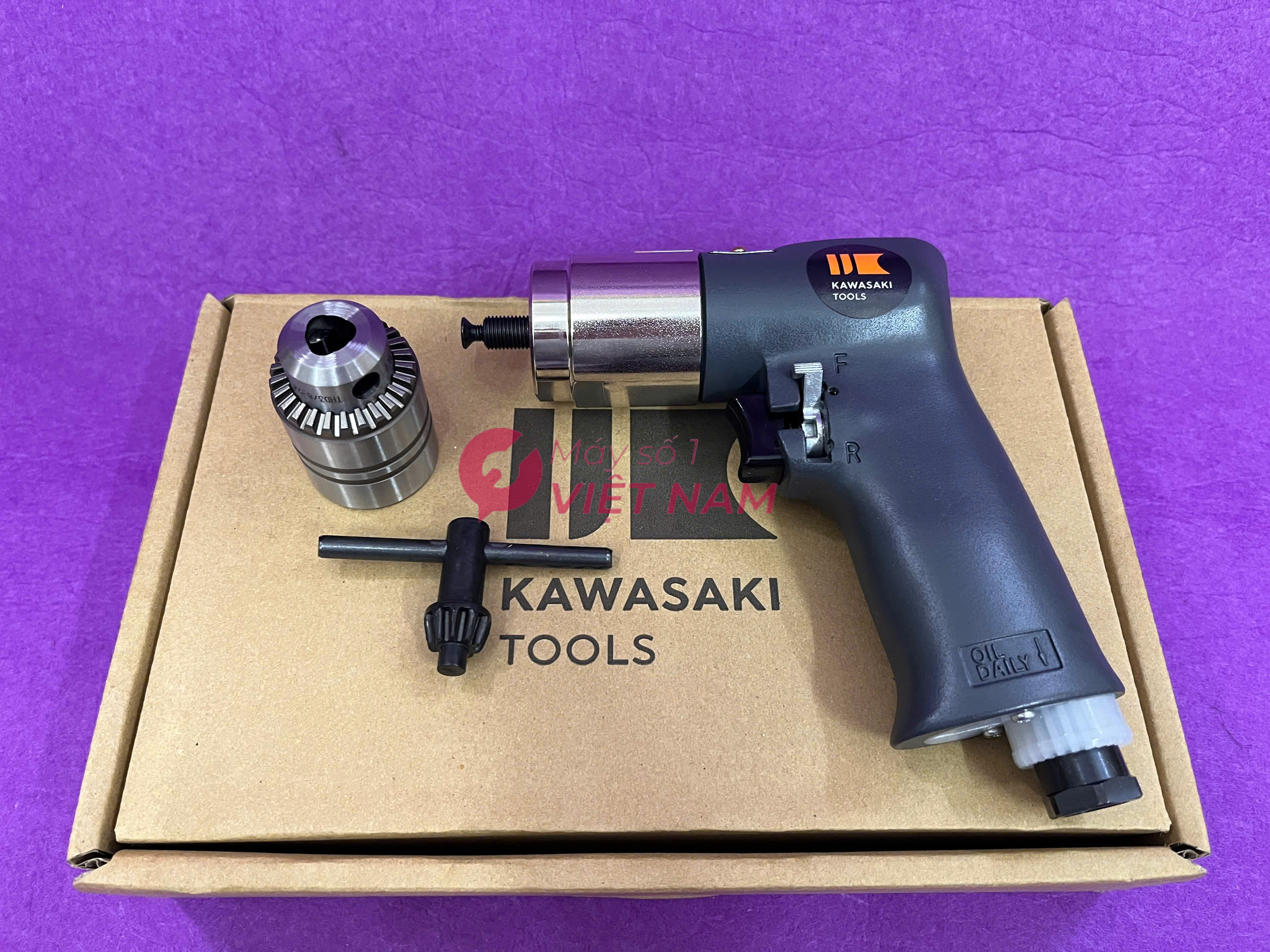Máy Khoan Khí Nén Kawasaki KPT-68 (Đầu Kẹp KHB-10) 1