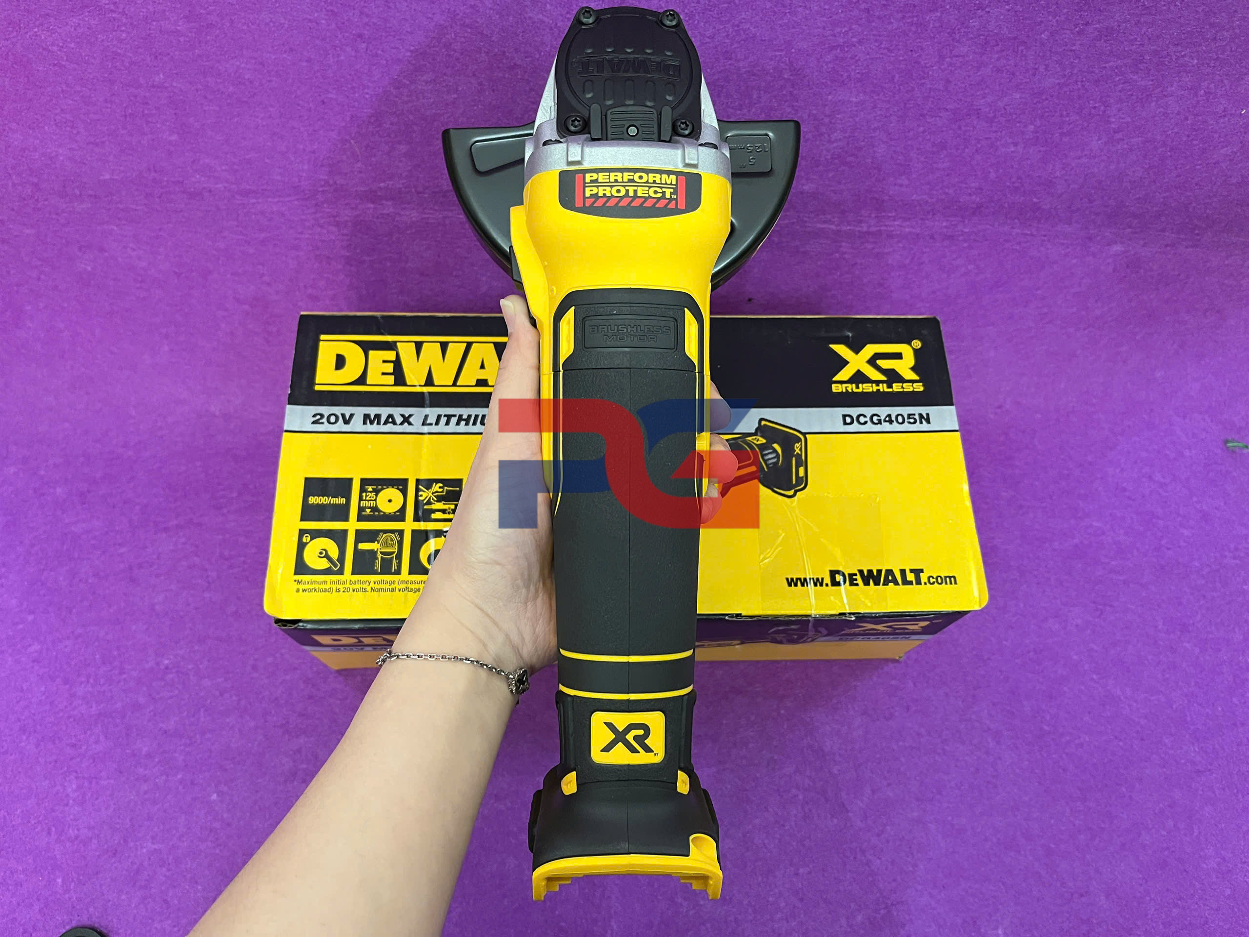 Máy mài cầm tay 18V DEWALT DCG405N-KR ( Chưa Pin & Sạc ) 5