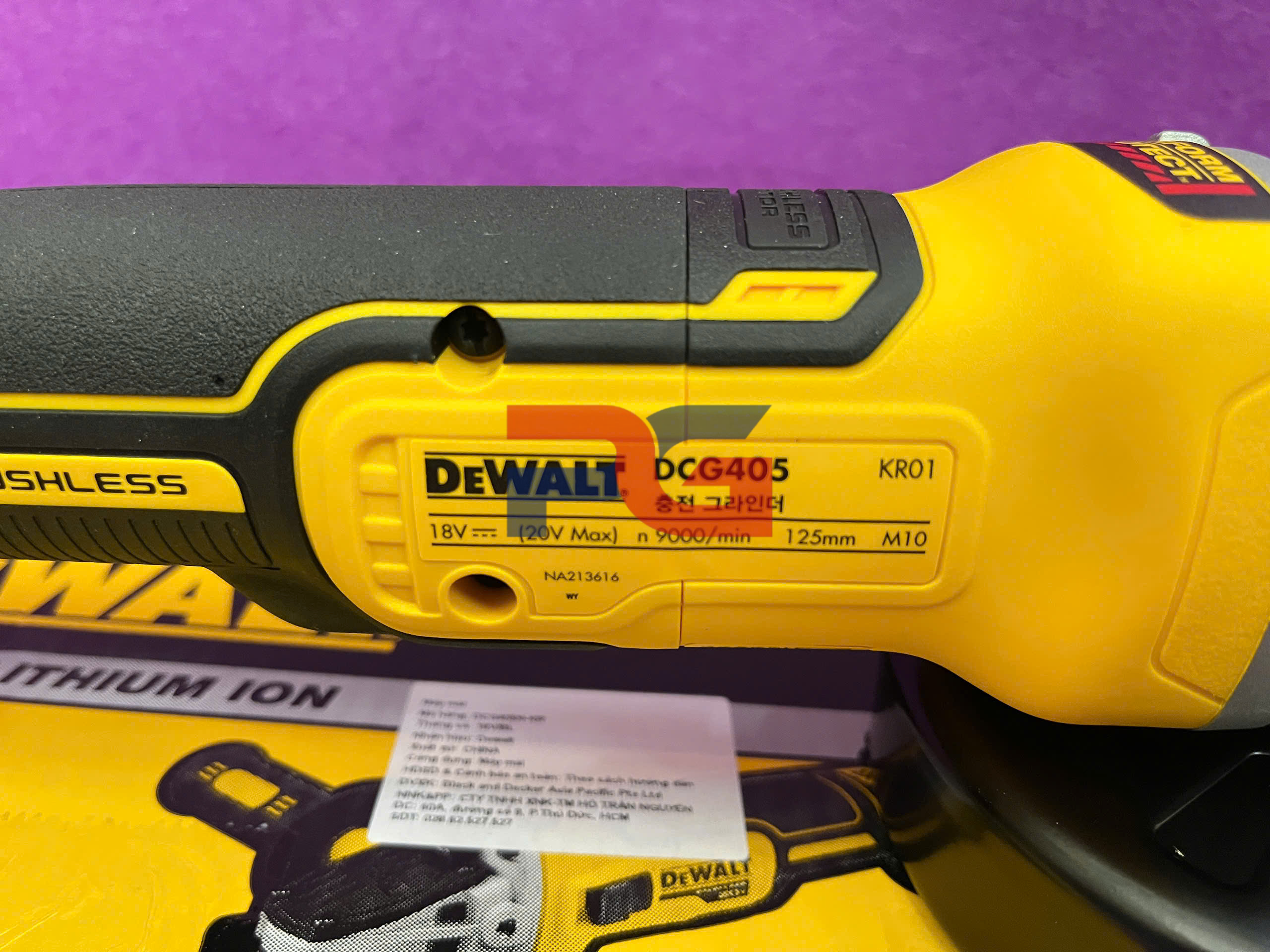 Máy mài cầm tay 18V DEWALT DCG405N-KR ( Chưa Pin & Sạc ) 6
