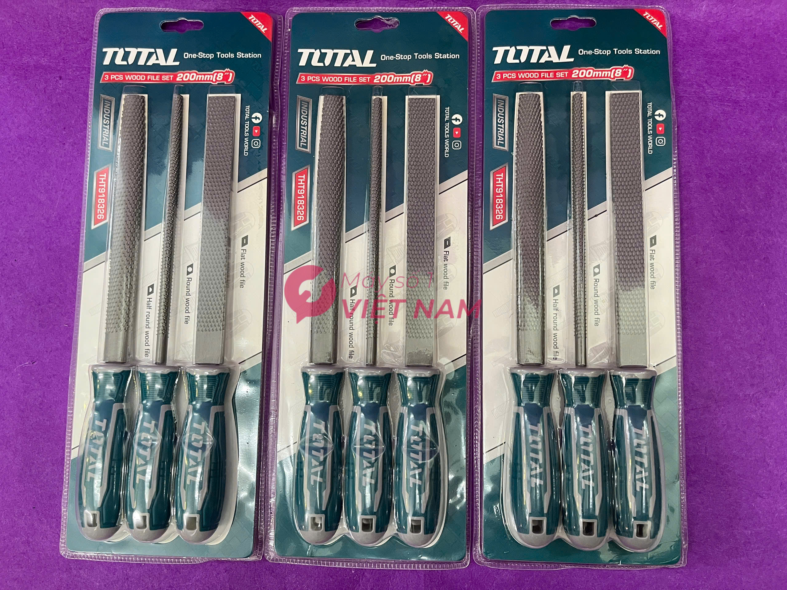 Bộ giũa gỗ 3 chi tiết Total THT918326 5