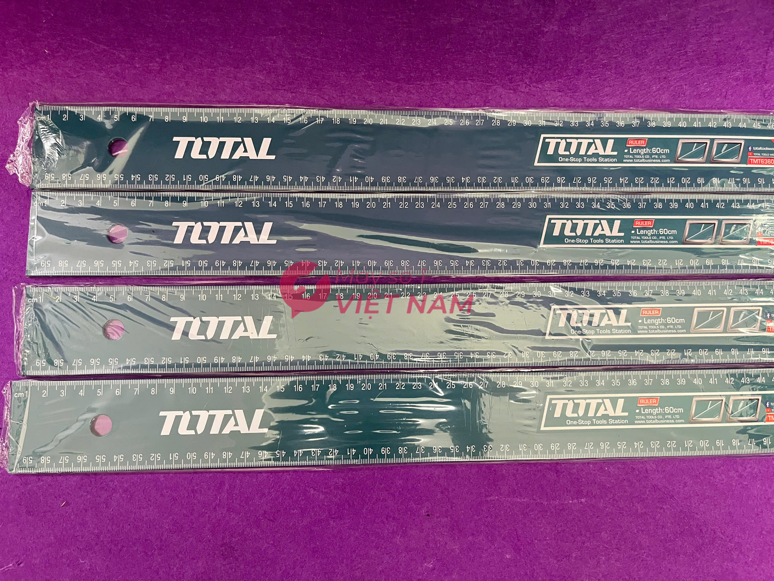 Thước lá Total TMT636002 600mm chính hãng nhôm anodized thước đo 60cm