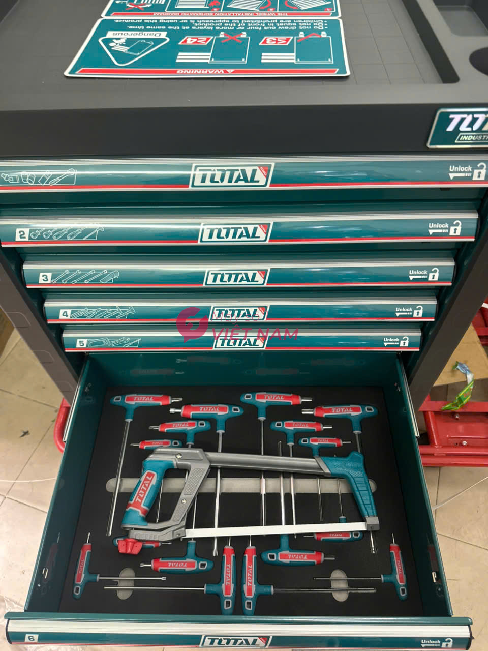Tủ đồ nghề 7 ngăn 328 chi tiết Total THPTCS73281 4