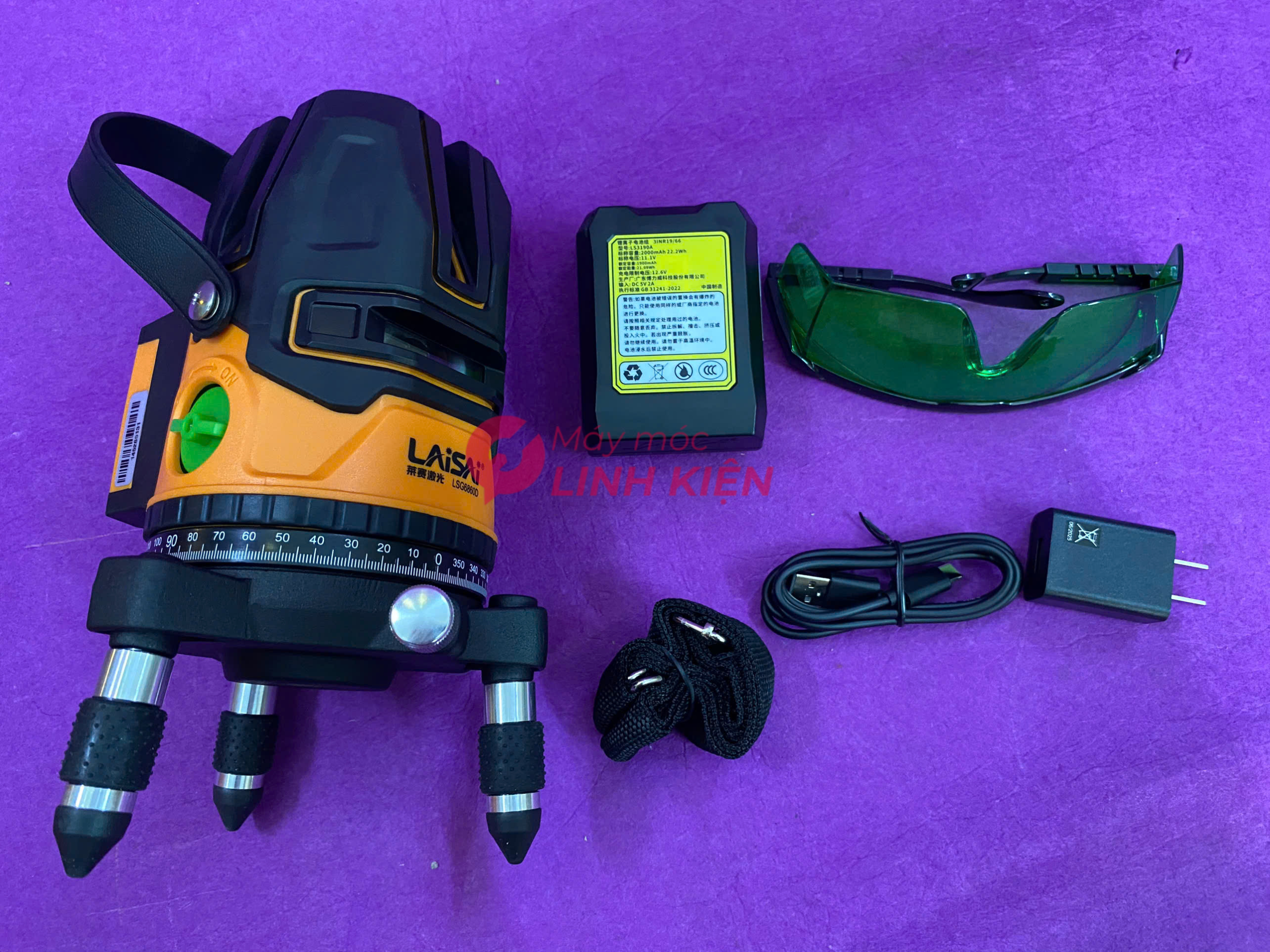 Máy cân mực laser 5 tia xanh Laisai LSG6860D 4